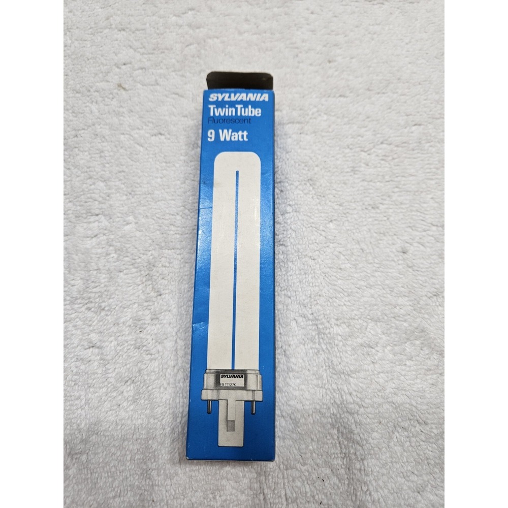 Sylvania 20401 Fluorescent Twin Tube 9 Watt Bulbs‎ F9TT/27k New In Box
